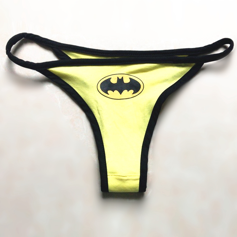 Sexy Woman Superhero Batman Captain Superman Cartoon Underwear Thong Panties  Female | Shopee Malaysia