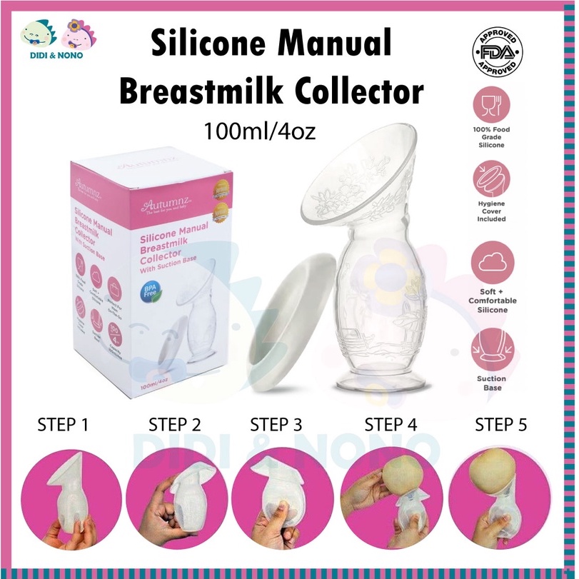 Autumnz Manual Breast Milk Collector, 100ml