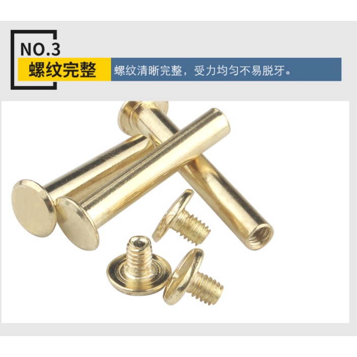 Factory outlet copper plating Child female screw pair lock screw nut ...