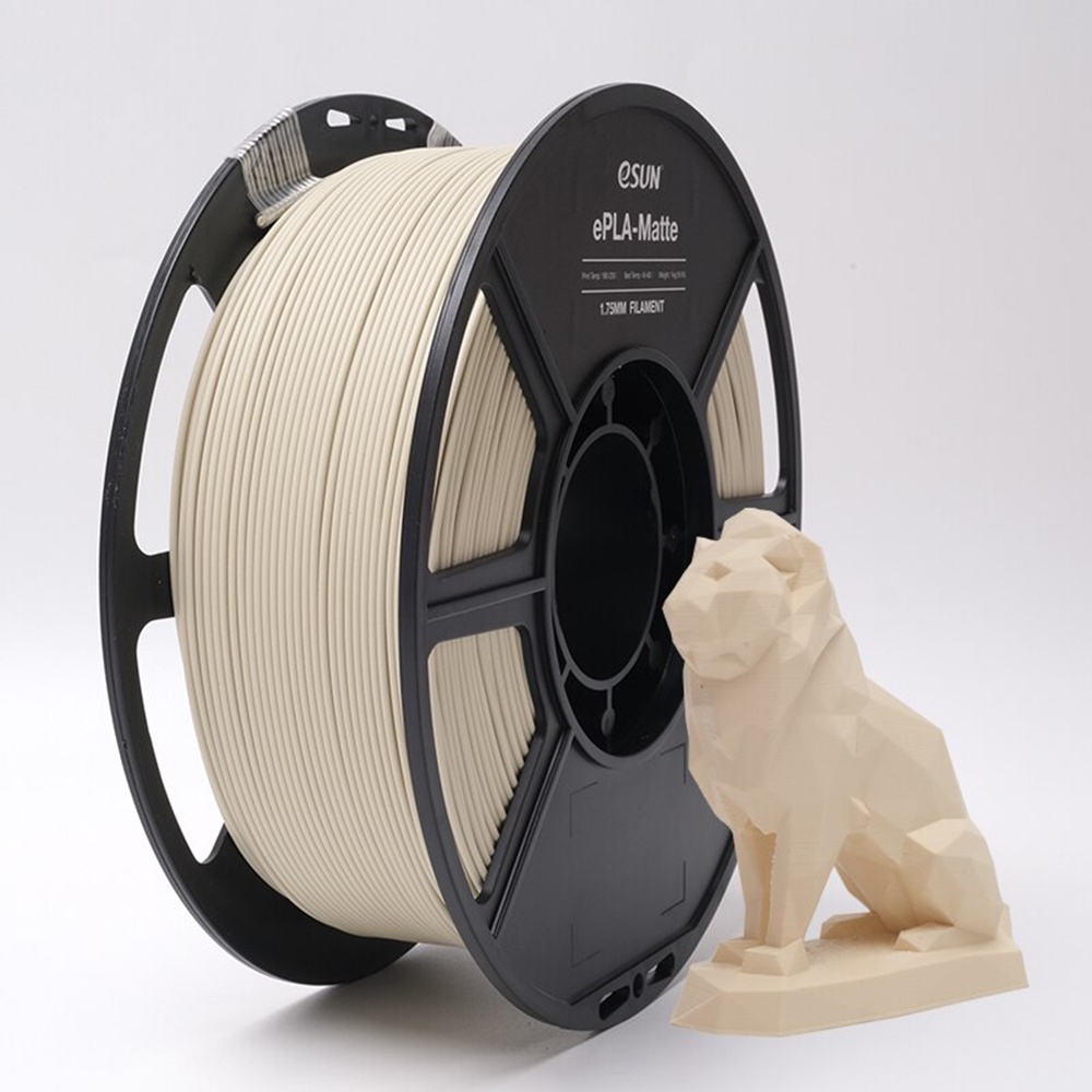 ESUN Matte PLA Filament 1.75mm, Low Density Matte 3D Printer PLA ...