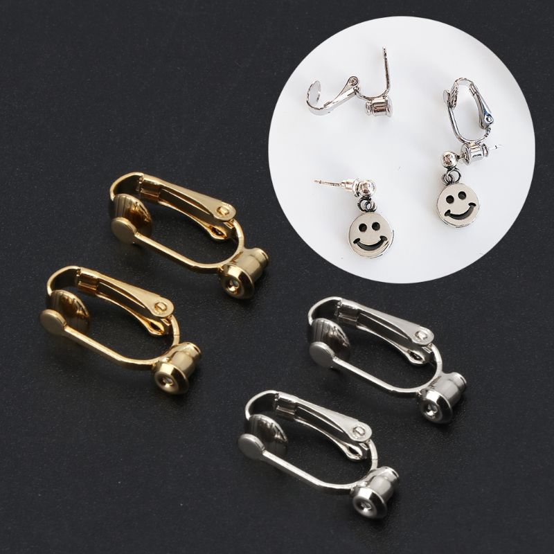 SOFEA 1 Pair Clip-On Earring Converters - Turn Stud Earrings Into Clip-Ons, No Piercing Needed - View #7