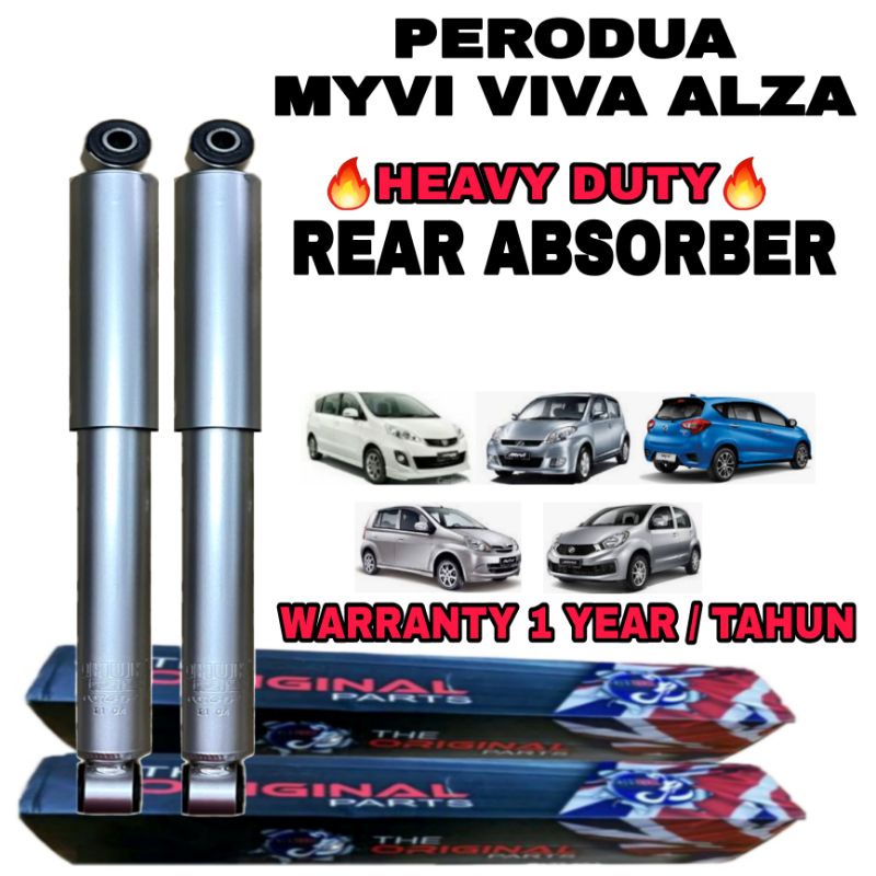 Heavy Duty Qhuk Perodua Myvi Viva Alza Heavy Duty Absorber Rear Suspension Shopee Malaysia