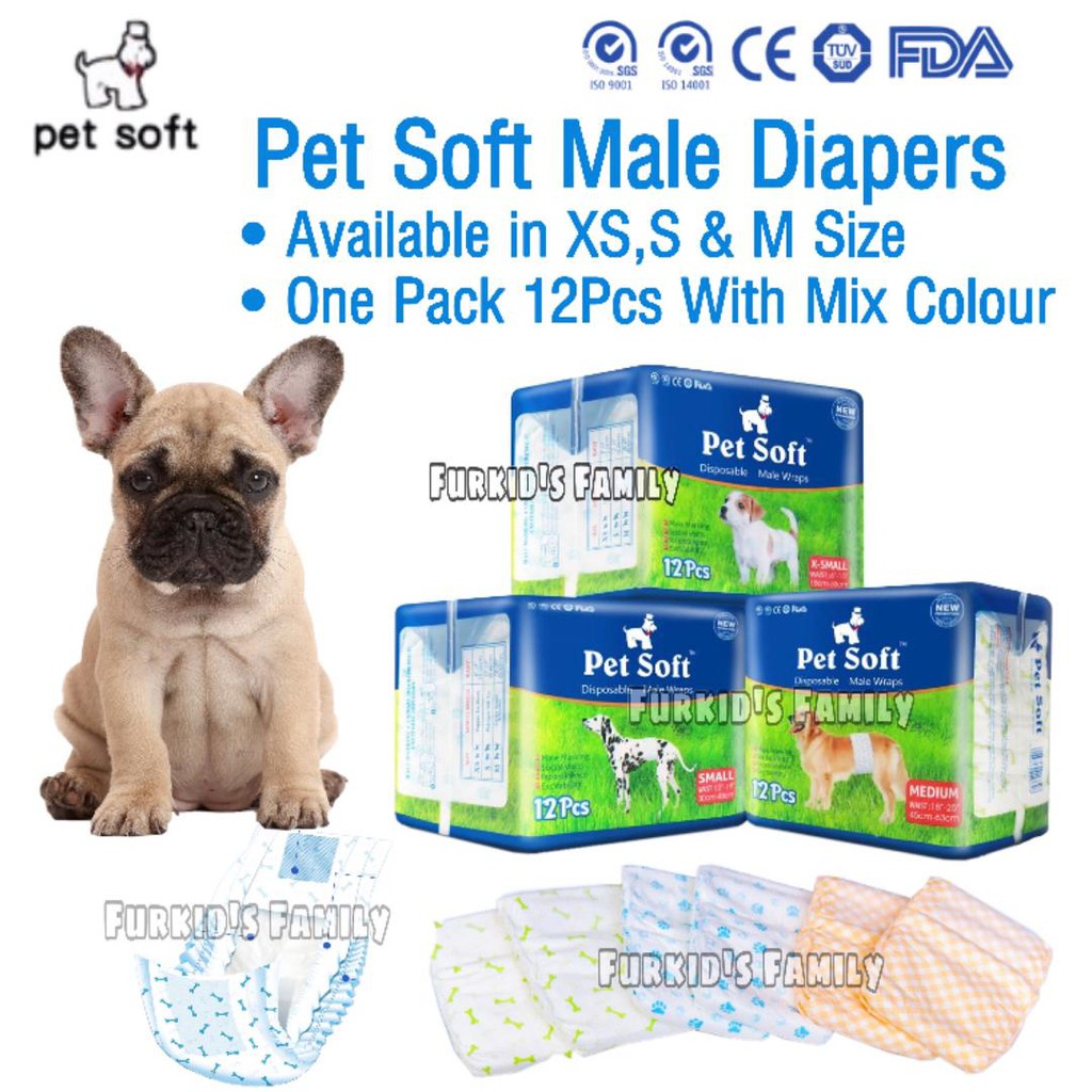 Pet soft male outlet wraps