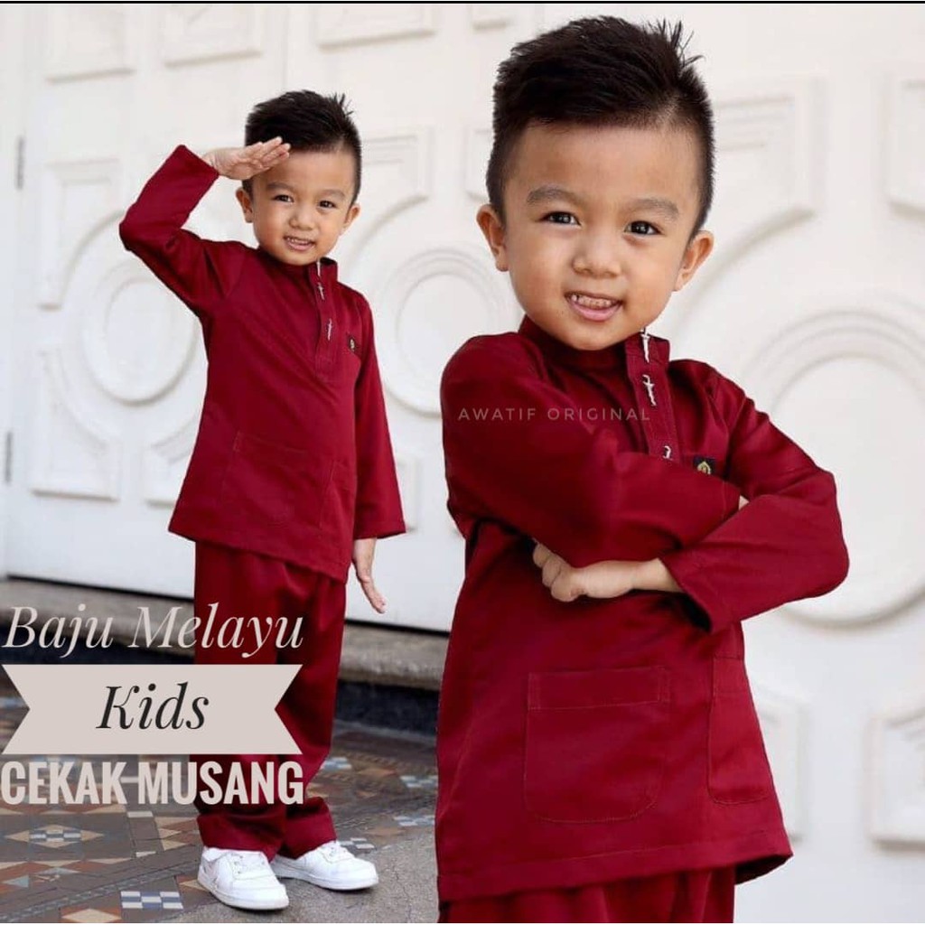 Baju Melayu Cekak Musang Kids Murah Cekak Musang Baju Melayu Budak ...