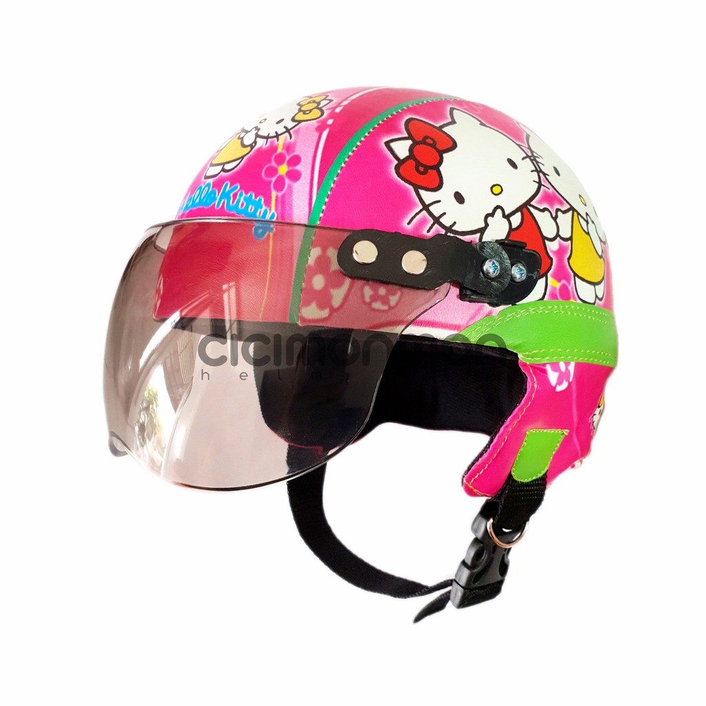 Special Hello Kitty Character Retro Children's Helmet | Shopee Malaysia