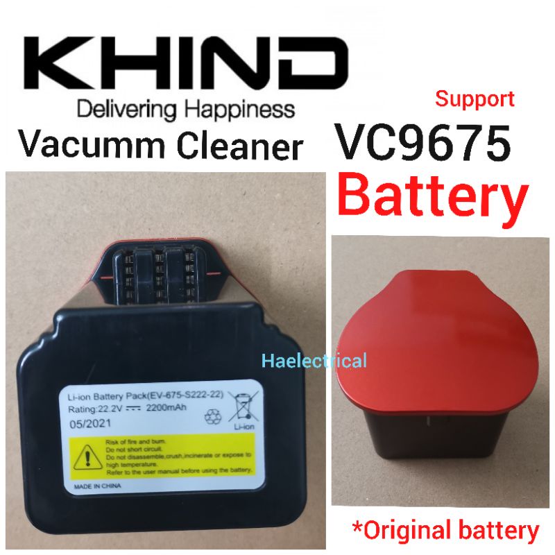 khind vacuum cleaner battery VC9675 Shopee Malaysia
