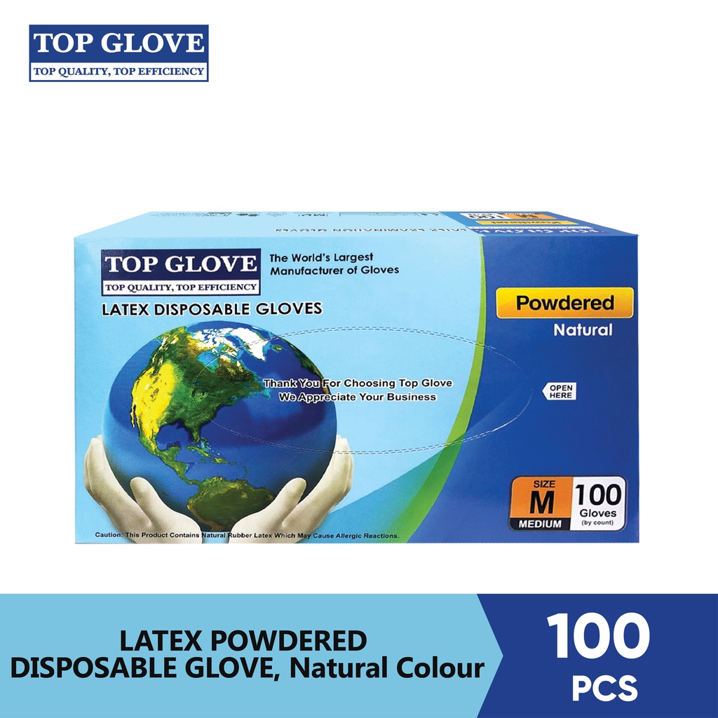 Natural Rubber Gloves 6 Pcs