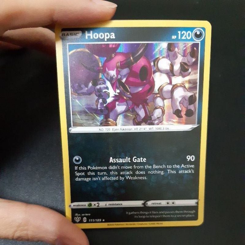 Pokemon Card TCG : Hoopa 111/189 Rare (HOLO) 100% Original Pokemon Card |  Shopee Malaysia