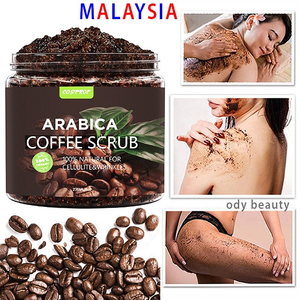 Ready Stock 🇲🇾 Arabica Coffee Scrub Body and Face Slimming Exfoliating