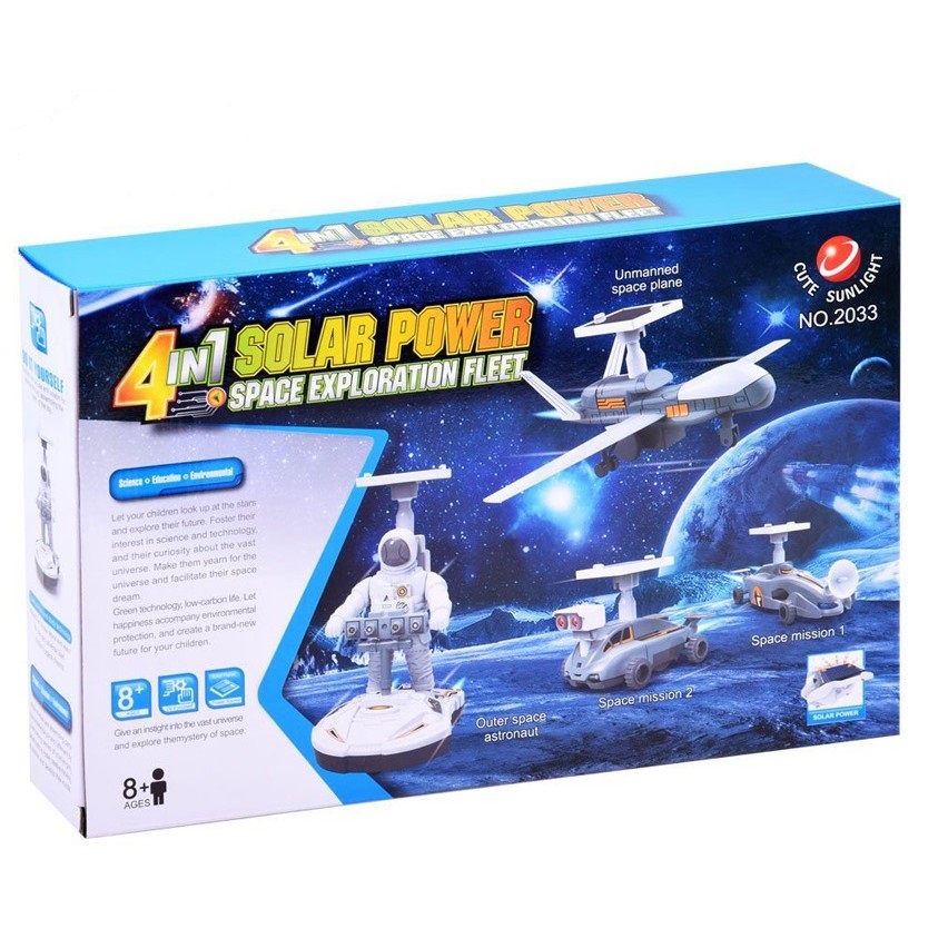 6-in-1 Solar Robot Kit - STEM Space Exploration Building Toys For Kids Ages 8-12