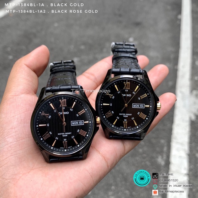 Classic Roman Date Day Black Leather Watch MTP 1384BL MTP 1384BL 1A MTP 1384BL 1A2 MTP 1384BL 1 Shopee Malaysia