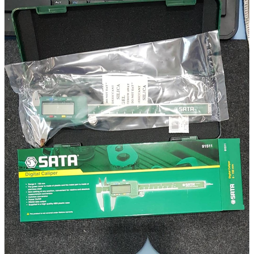 SATA 91511 91512 91513 DIGITAL CALIPER 0-150MM / 0-200MM / 0-300MM X 0 ...