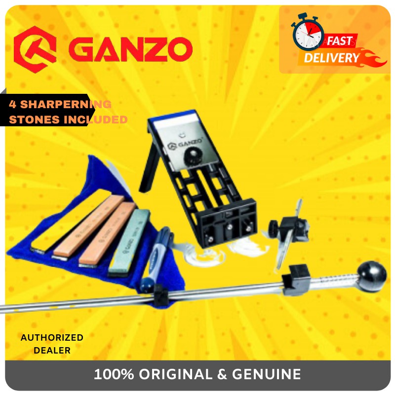 Ganzo Touch Pro Steel (GTPS) Knife Sharpener Professional Sharpening System  Fix-angle with 4 Stone