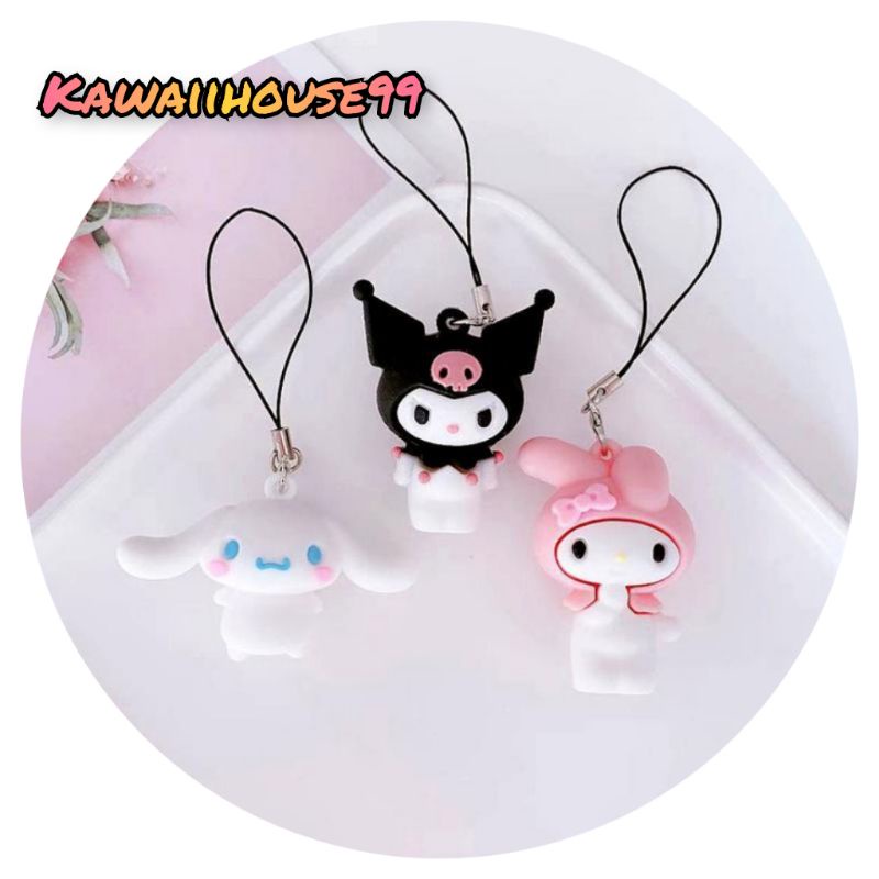 Kawaii Cute Cartoon(Melody/Kuromi/Cinnamoroll) Handphone Accessories ...