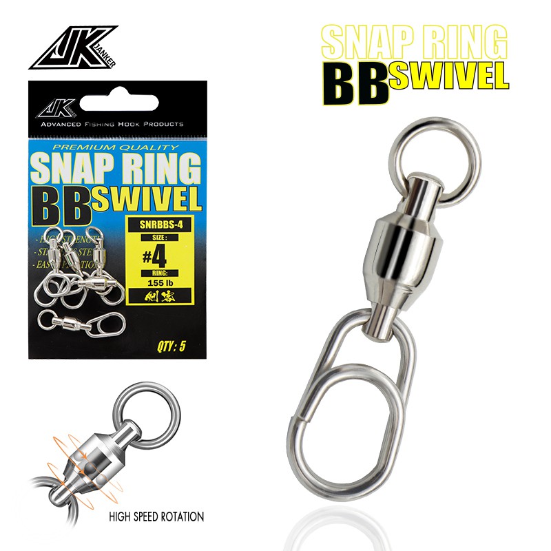 JK pike fishing accessories Connector Pin Bearing Rolling Swivel