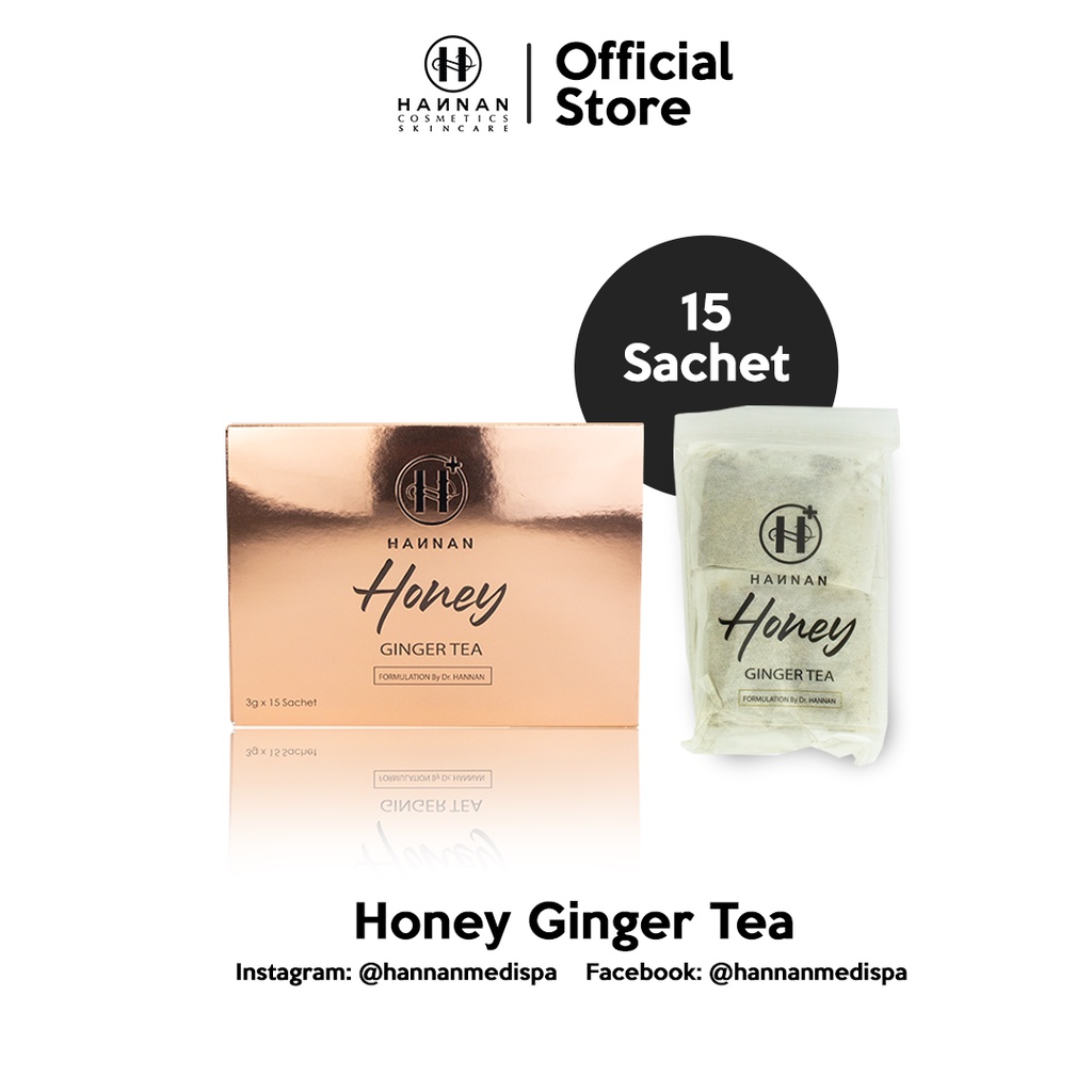 Hannan Honey Ginger Tea [Detox & Slimming] (15 sachets) Shopee Malaysia