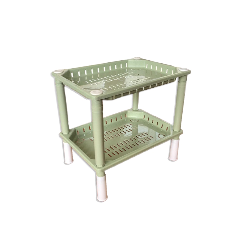 Multi-purpose Plastic Flower Rack 2 Layers Minimalist Plastic Kitchen ...