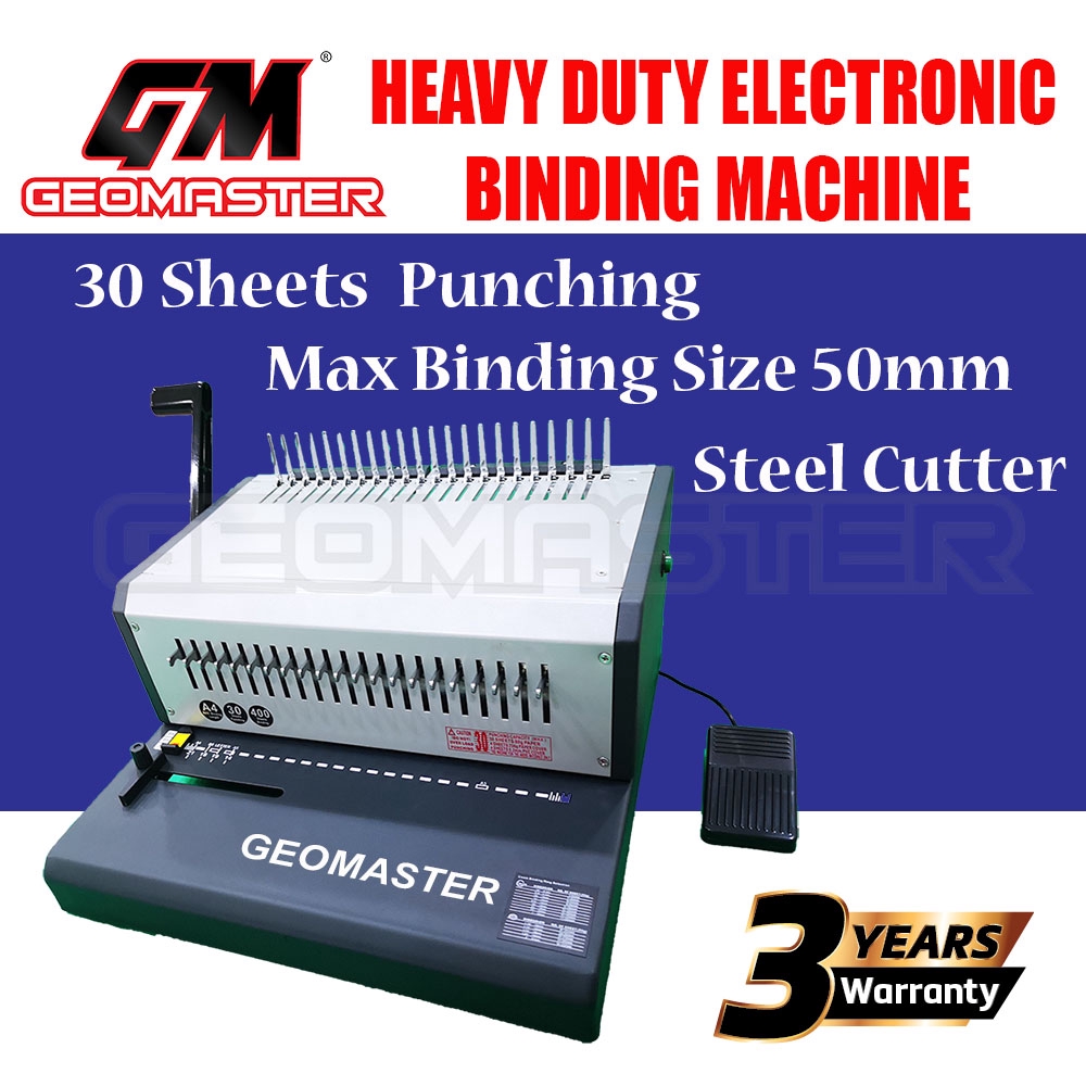 GM30 Electric Binding Machine , Electronic Binding Machine Heavy Duty
