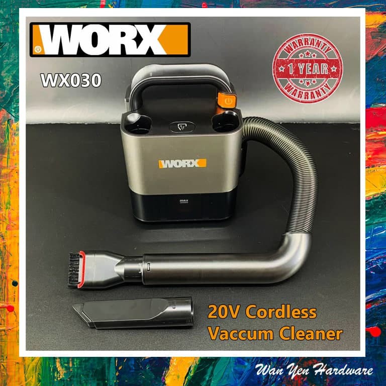 WORX WX030 CORDLESS VACUUM CLEANER 20V C W 1NOS WA3551 BATTERY