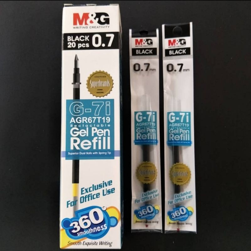 M&G R3/R5 Gel Pen (12pcs/Box) Refill 0.5/0.7 (20pcs/Box) | Shopee Malaysia