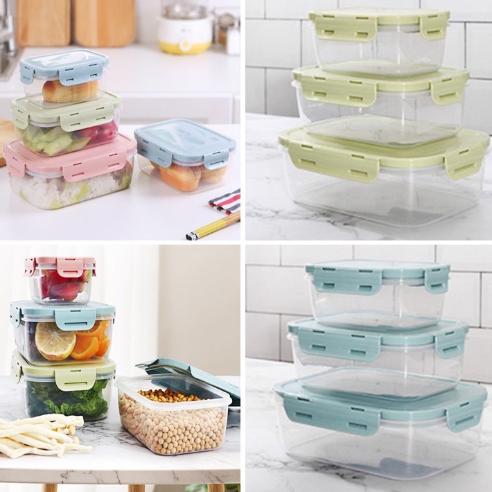 3 In 1 Food Storage Box Portable Food Storage Container Fridge Food ...