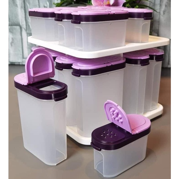 Tupperware Midget Containers With Lids Set of 8 