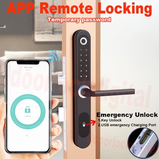 Dld Digital Lock Tuya App Rfid Smart Door Lock Gate Fingerprint Door Lock Digital Electronic