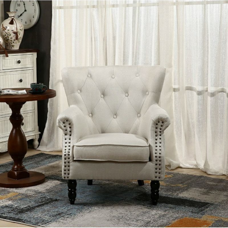 wing chair kerusi moden america style sofa single cantik Shopee Malaysia