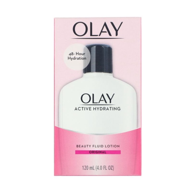 Olay Active Hydrating Beauty Fluid Lotion Original 120ml (48 Hour ...