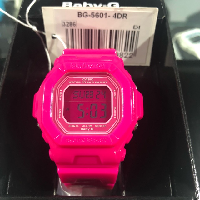 Casio Baby G Pink Resin Band with pink face BG 5601 4