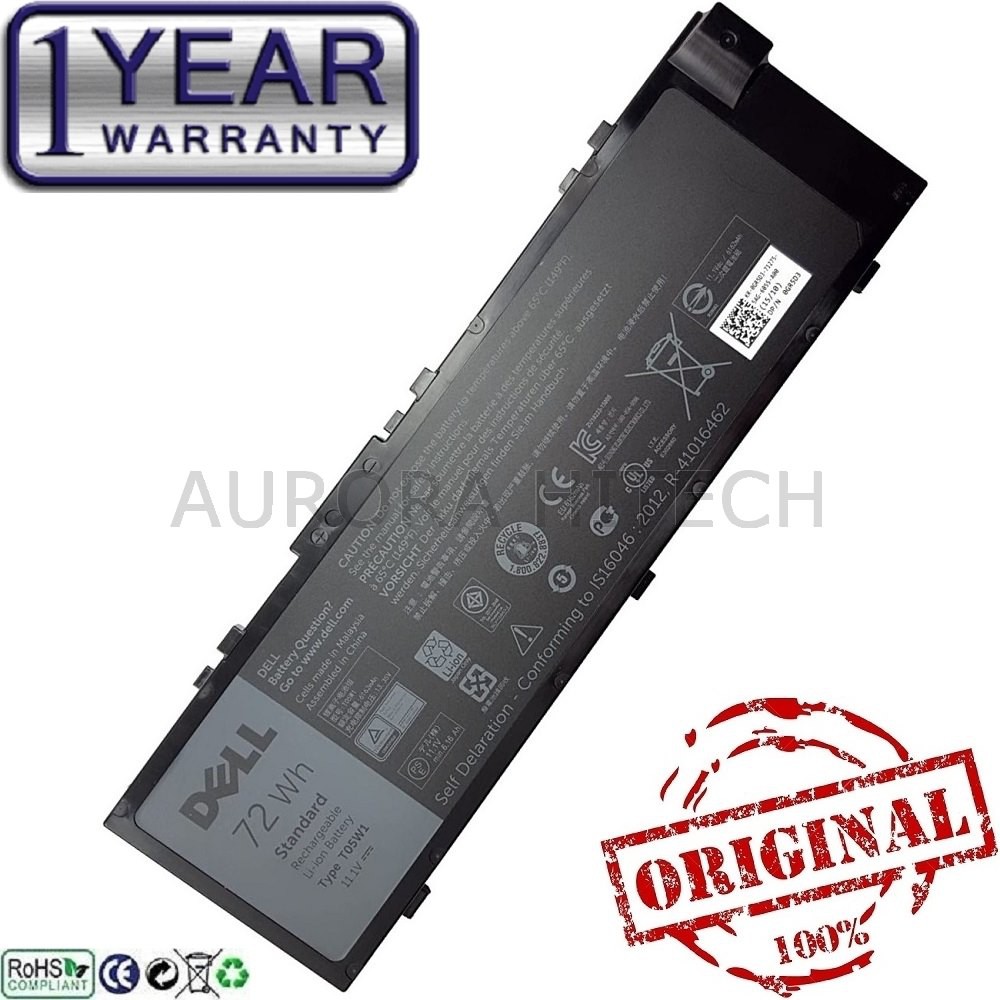 Batterie Portable Dell Precision 11,1V 91Wh - Compatible Modèles 7510, 7520, 7710, 7720, Référence MFKVP GR5D3 - 4