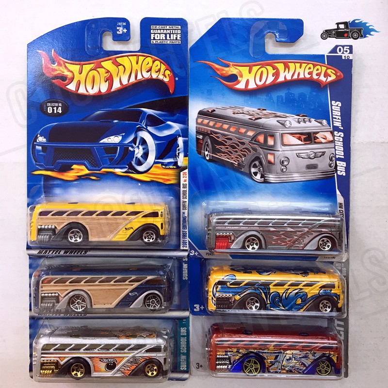 Hot wheels 2000 surfin school 2024 bus value