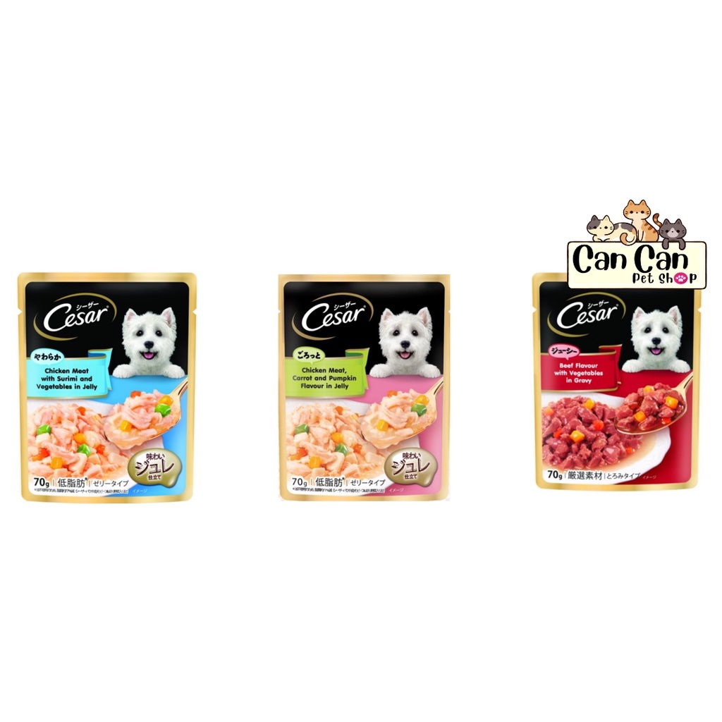 cesar-dog-wet-food-gourmet-meal-pouch-70g-shopee-malaysia