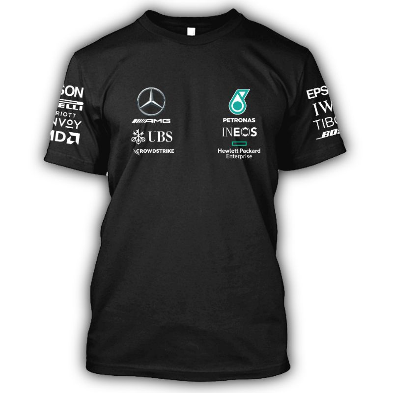 Premium Quality 2021 Petron@z AMG Mercedes F1 Logo Team Driver Mens ...