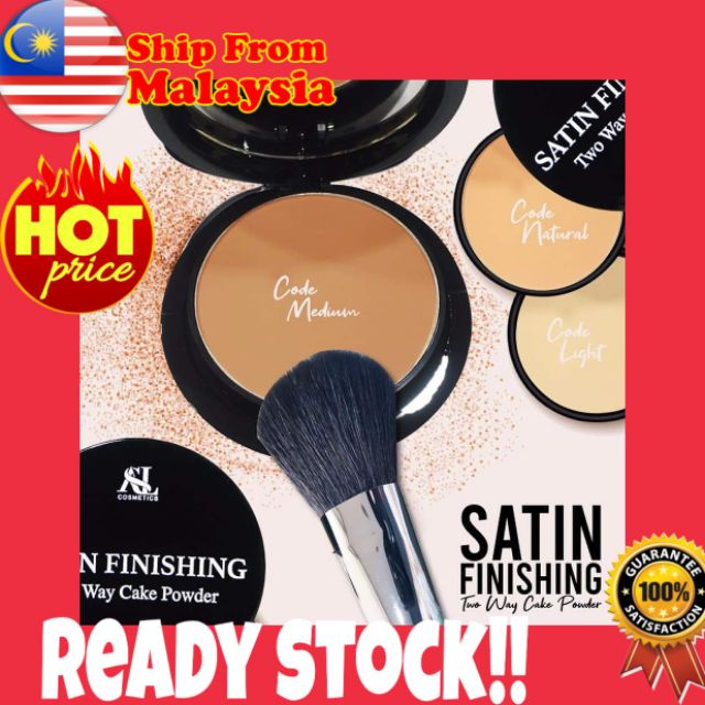 🔥🔥NEW🔥🔥ASL COSMETICS SATIN FINISHING TWO WAY CAKE POWDER | Shopee Malaysia