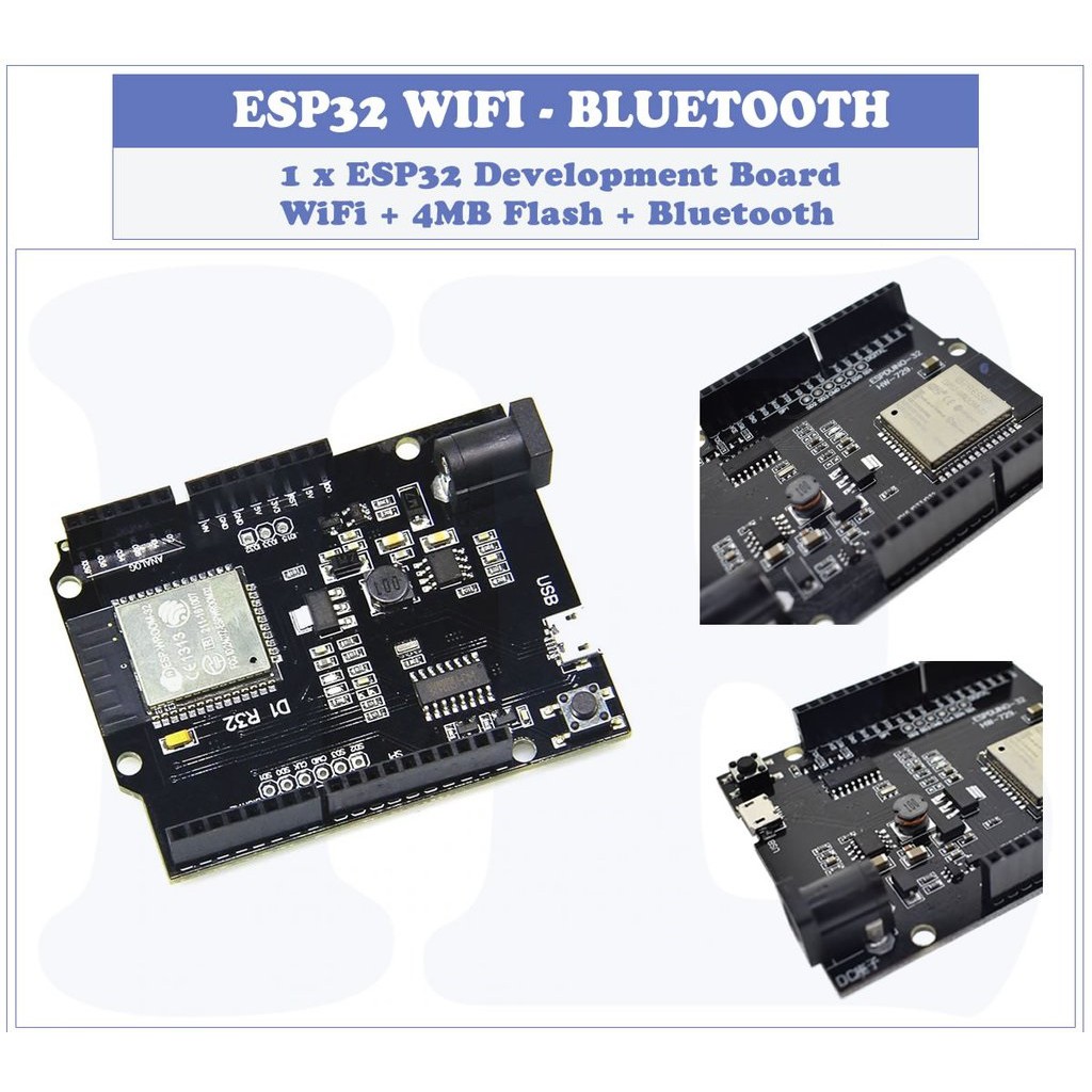 Wemos D1 R32 Board - ESP32 WiFi Bluetooth UNO R3 Kit | Shopee Malaysia