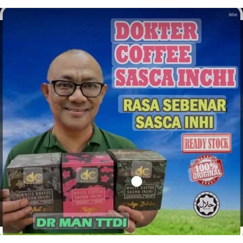 COFFEE SACHA INCHI DR MAN TTDI WITH STEVIA NO SUGARSTEVIA KOPI