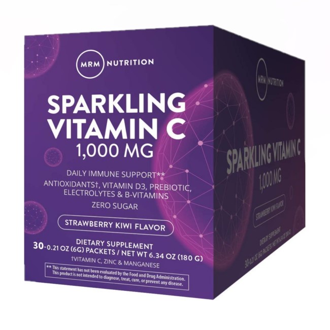 MRM, Sparkling Vitamin C, Strawberry Kiwi, 1,000 mg, 30 Packets, All In
