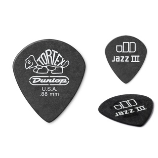 Plettri Per Chitarra Dunlop 482 TORTEX PITCH BLACK JAZZ III - Spessore 1.14 Mm - Confezione Da 12 Pezzi - Foto 7
