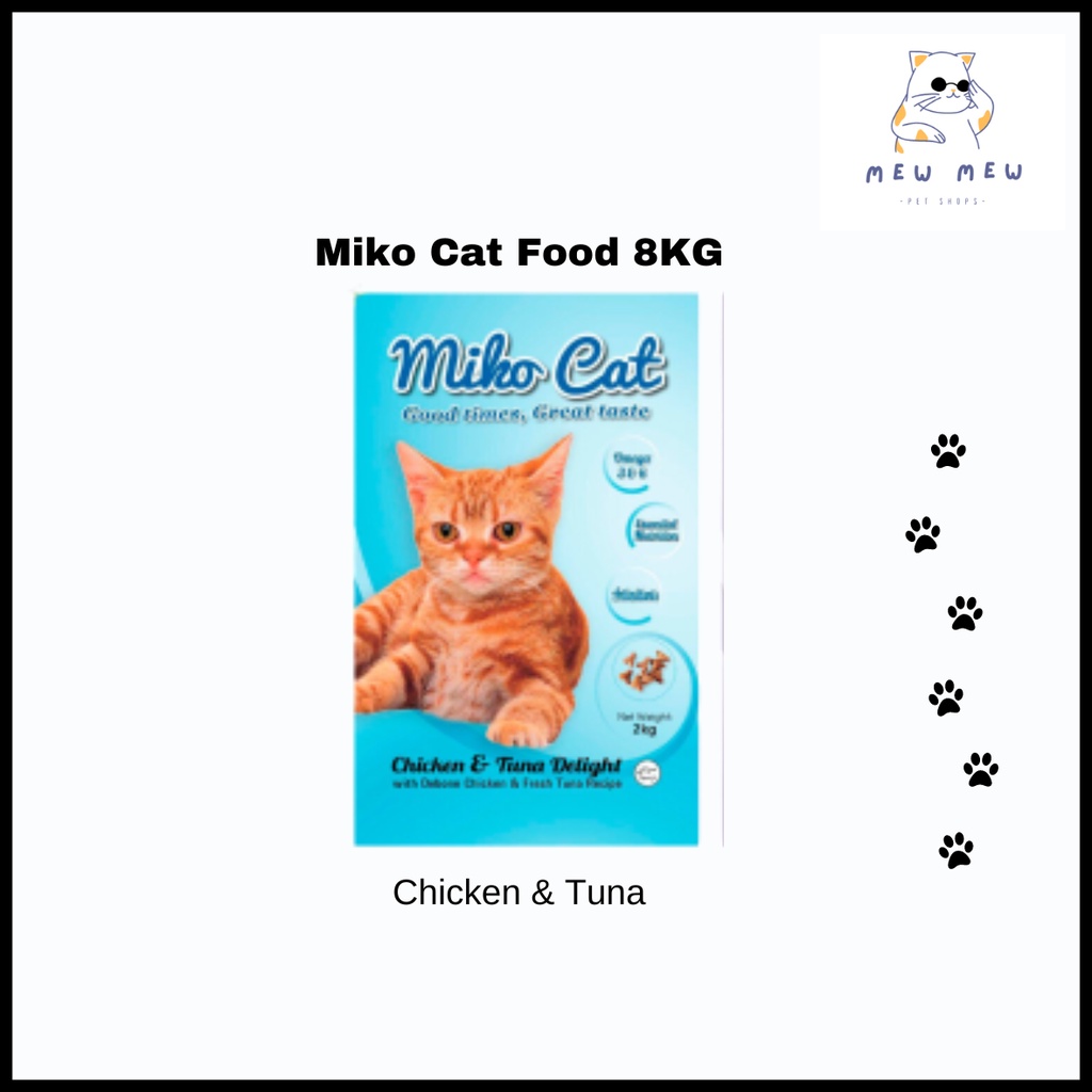 Miko Cat Food 8KG Dry Food Chk Tuna / Seafood / Salmon Shopee Malaysia