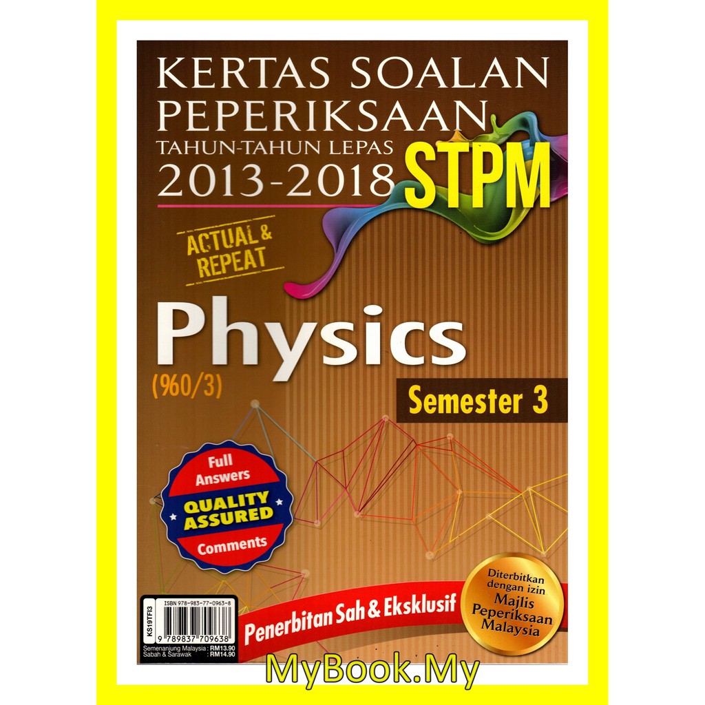 MyB Buku : Kertas Soalan Peperiksaan STPM 2013-2018 Semester 3 ...