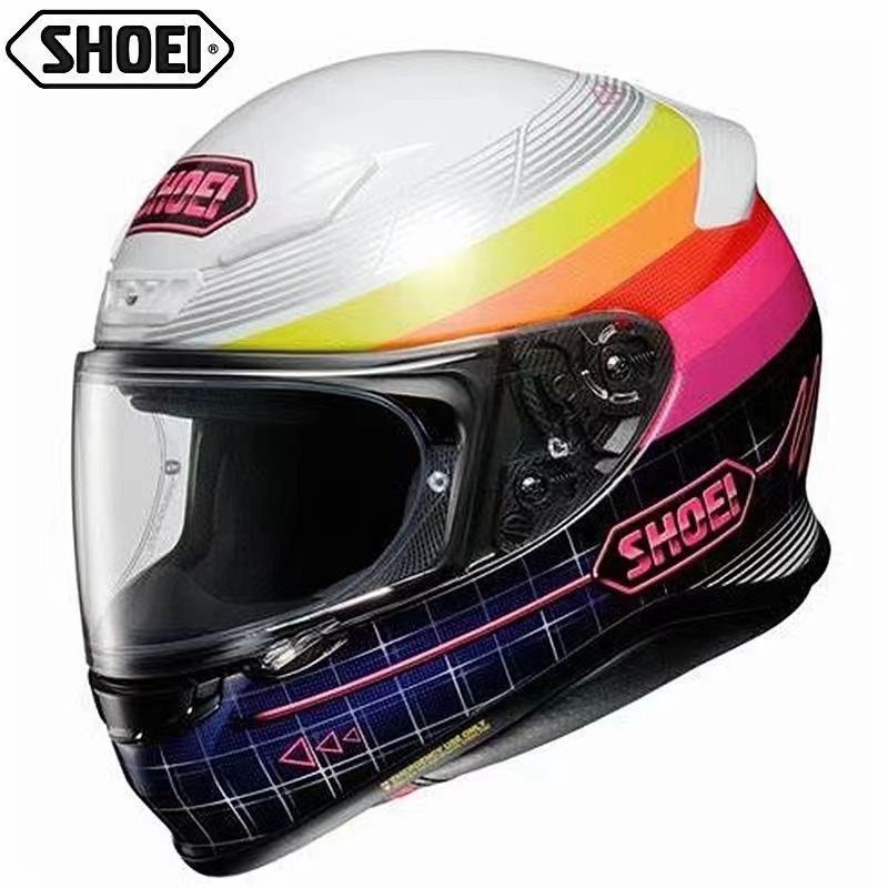 New!! SHOEI Z7 Rainbow Motorcycle Full Face Helmet Shopee Malaysia