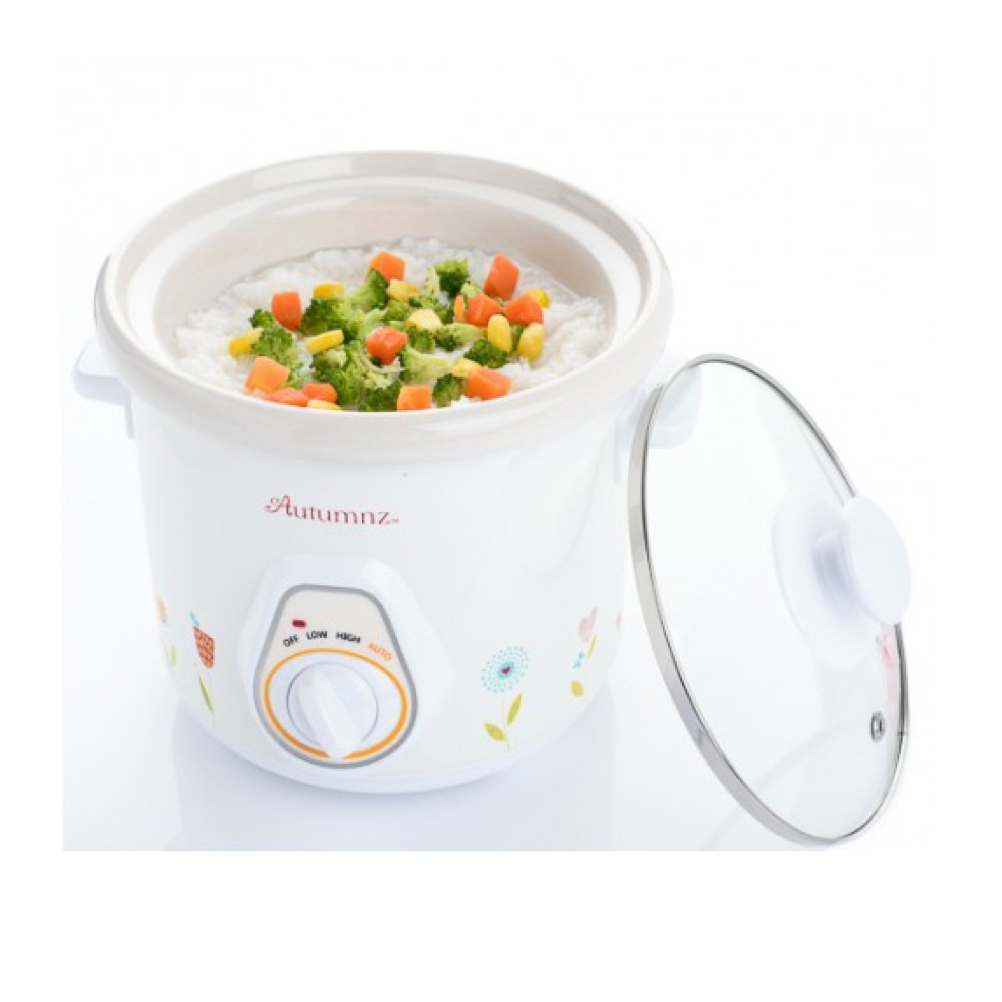 AUTUMNZ Baby Food Cooker Electric Ceramic Pot for Baby Food Porridge Periuk Slow Cooker