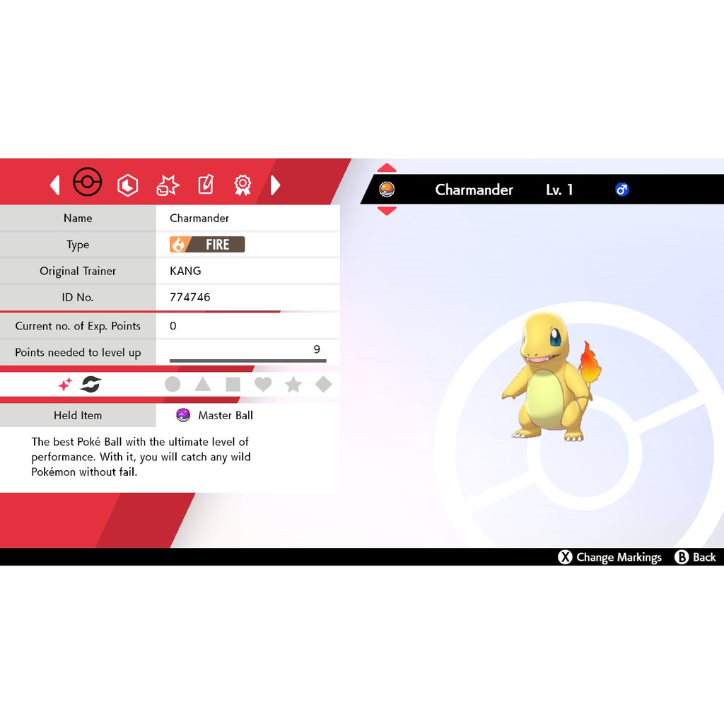 Shiny Charmander / Pokemon Let's Go / 6IV Pokemon / Shiny Pokemon