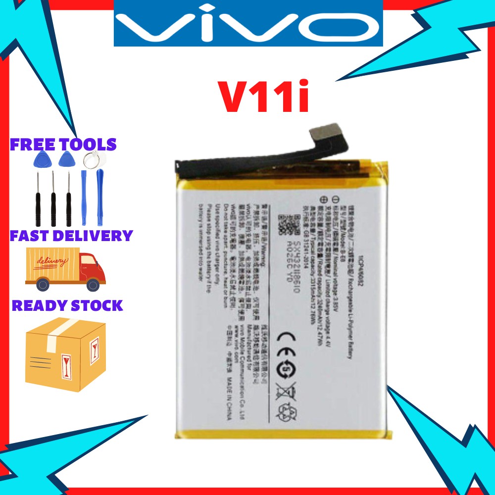 VIVO V11i BATERI B-E8 3315mAh ORIGINAL READY STOCK FAST DELIVERY ...