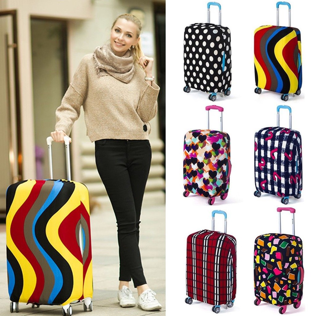 【READY STOCK】 Elastic Luggage Suitcase Protective Cover Dustproof Case