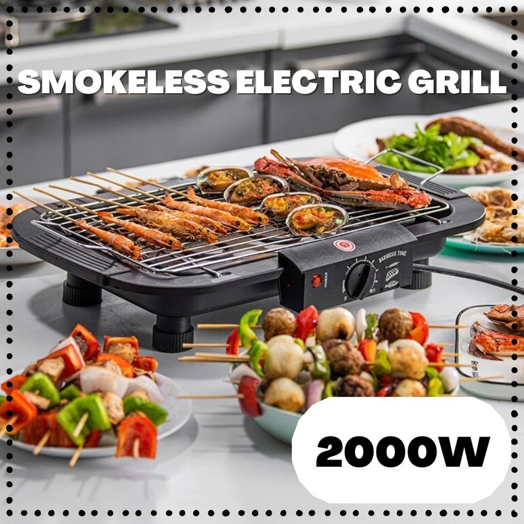[🔥MY PLUG] SMOKELESS KOREAN ELECTRIC BBQ GRILL 2000W High Power ...