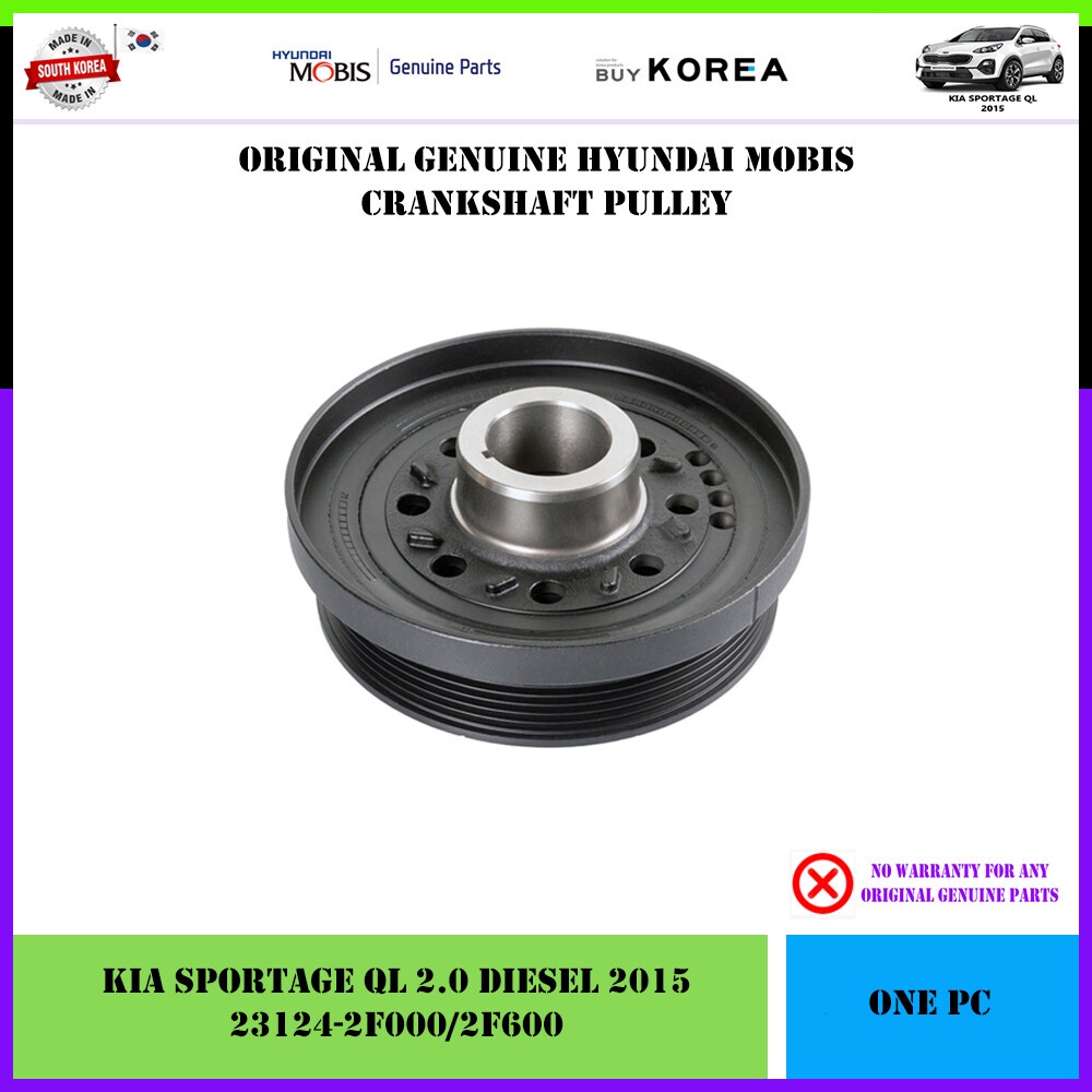 (QL3) Kia Sportage QL 2.0 Diesel Genuine Hyundai Mobis Crank Pulley
