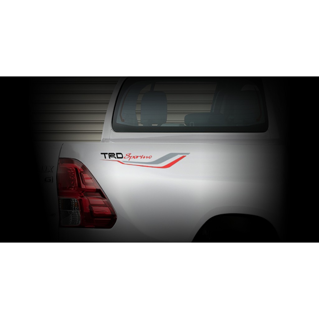 Toyota Revo TRD Rear Body Side Decoration Sticker (Black Logo) | Shopee ...