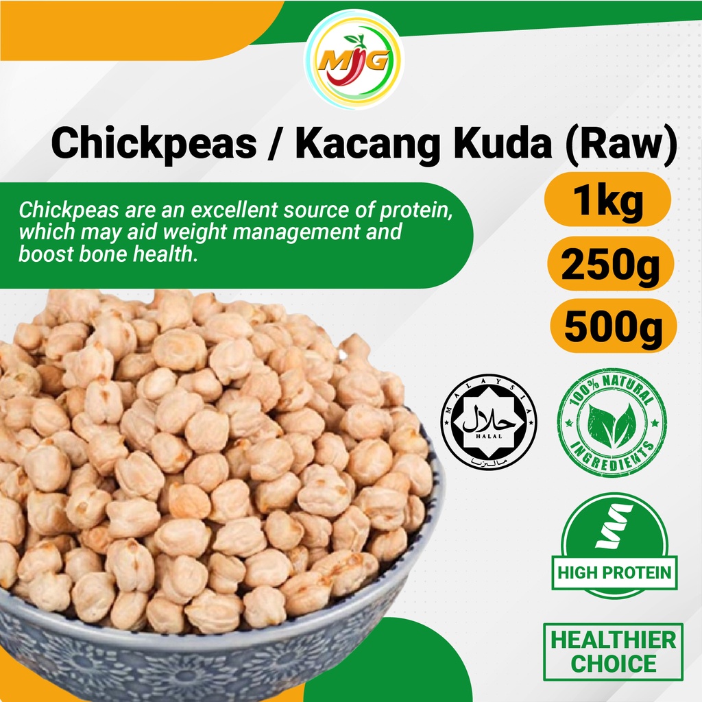 Ez Bizy Chickpeas Kacang Kuda Raw 1kg500g250g Svatta Nuts